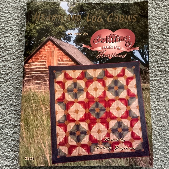 Quilting From The Heatland Other - Heartland Log Cabins Book & Acrylic Templates Quilting From The Heartland
